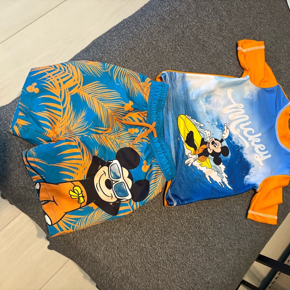 Disney Blue and Orange Rashguard Swimwear